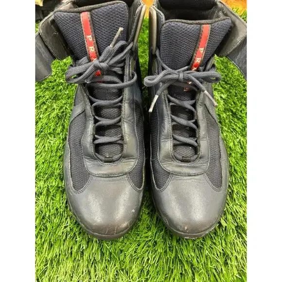 Prada Americas Cup HIGHTOP ( 4T 0341 10.5) US SIZE 7.5